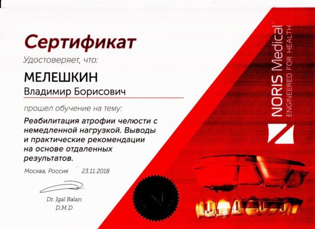 Документ 14 из 15: Мелёшкин  Владимир Борисович