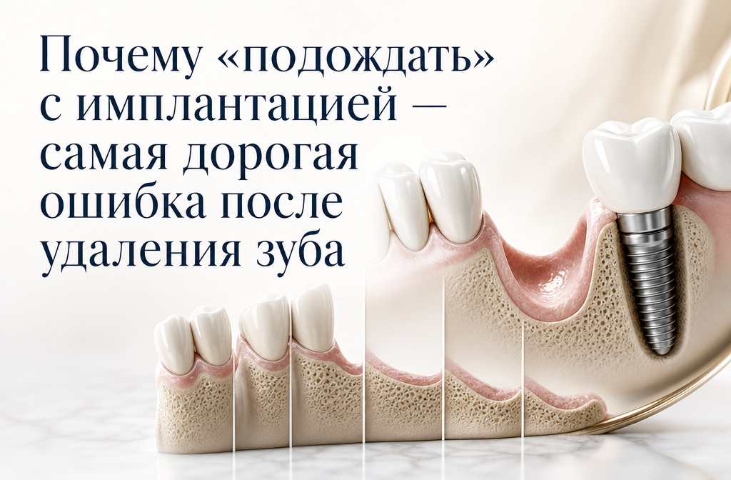Почему «подождать» с имплантацией — самая дорогая ошибка: риски атрофии и смещения зубов Откладывая имплантацию, вы рискуете здоровьем всей челюсти. Атрофия кости и смещение соседних зубов делают последующее лечение сложнее и дороже. Эксперты Espadent объясняют, как избежать необратимых последствий и восстановить улыбку правильно и с гарантией.