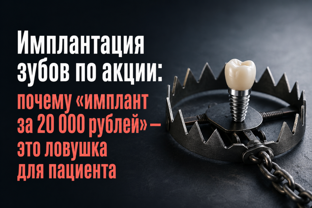 Почему акция на имплантацию — ловушка: как не потерять деньги и здоровье в стоматологии. Экспертный разбор Espadent.
