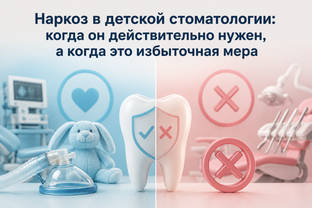 Наркоз в детской стоматологии: когда лечение зубов безопасно без лишних мер