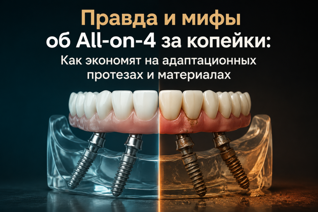 Правда об All-on-4: как экономия на материалах превращается в переделку протеза