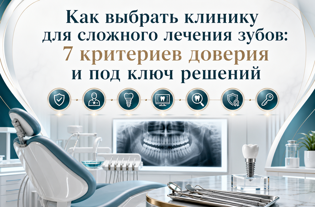 Как выбрать стоматологию для сложного лечения зубов: 7 критериев доверия и имплантация под ключ в Espadent