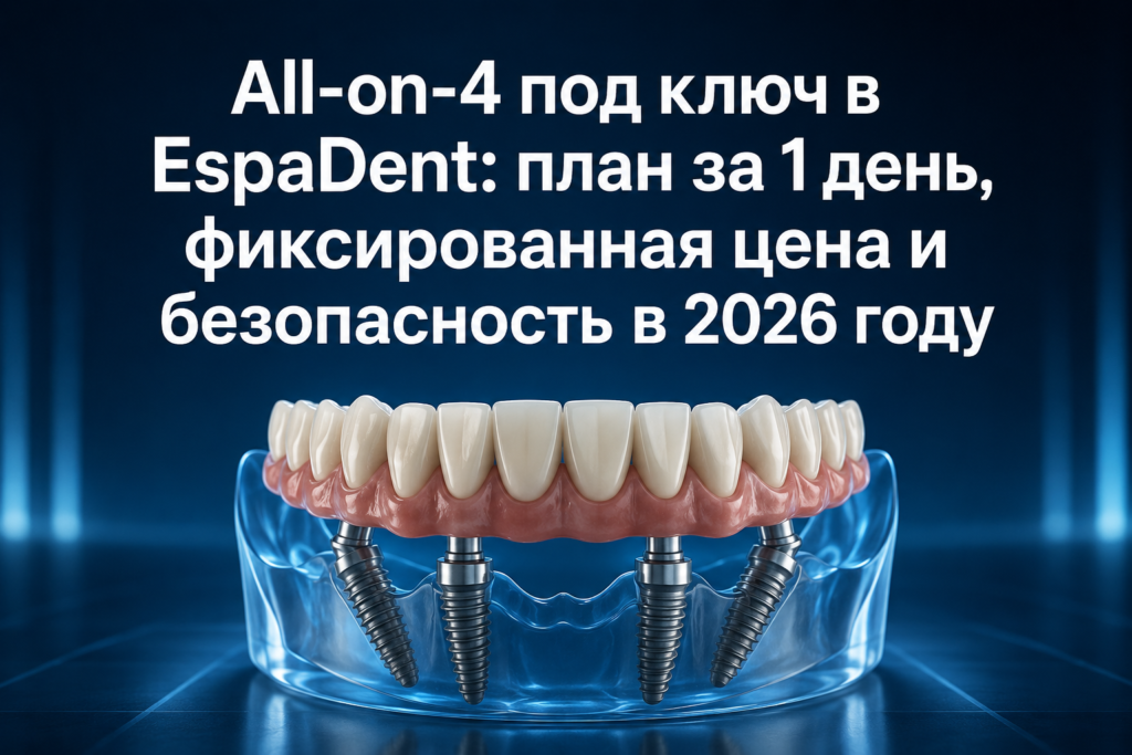 All-on-4 в EspaDent: фиксированная цена, план за 1 день и безопасность