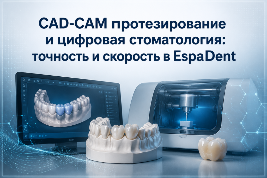 CAD-CAM протезирование в Espadent: точность цифровой стоматологии