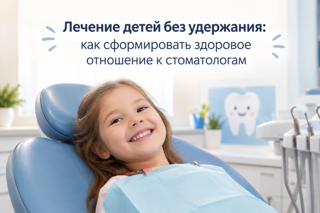 Лечение детей без удержания в клинике Espadent: как победить страх стоматолога с детства, сформировать правильное отношение к врачам и сохранить здоровье зубов на всю жизнь без слез и стресса.
